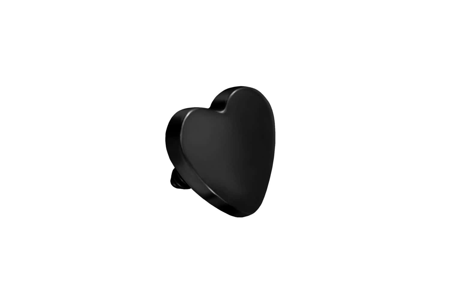 Titan Schraubaufsatz mit Außengewinde HERZ von Piercingline